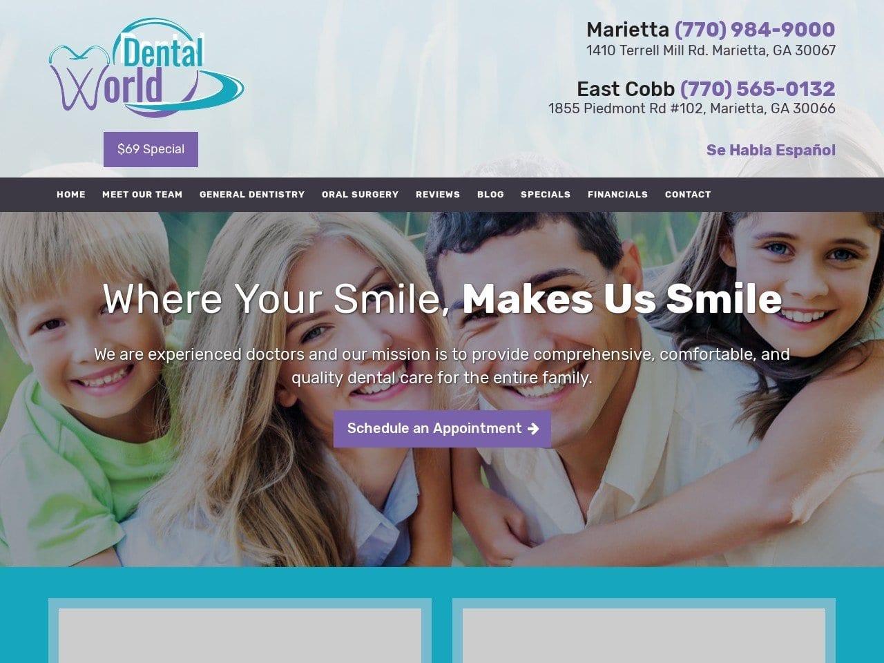 Dental World of Marietta screenshot