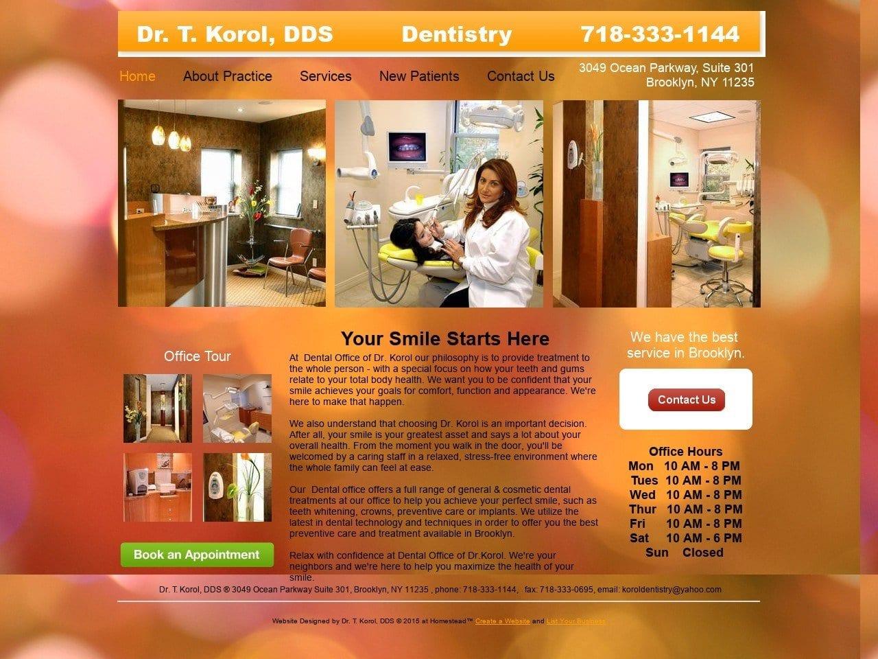 Korol Tatiana DDS screenshot