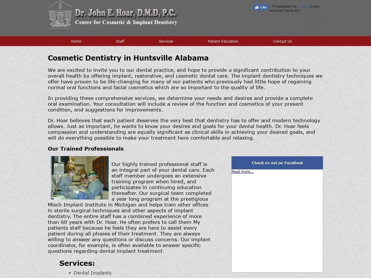 Center For Implant Dentistry Hoar John E DMD