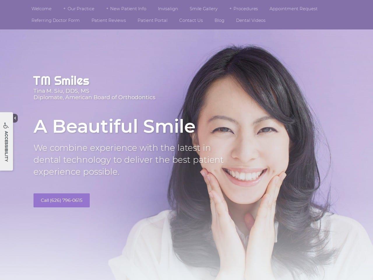 Tina M Siu DDS MS screenshot