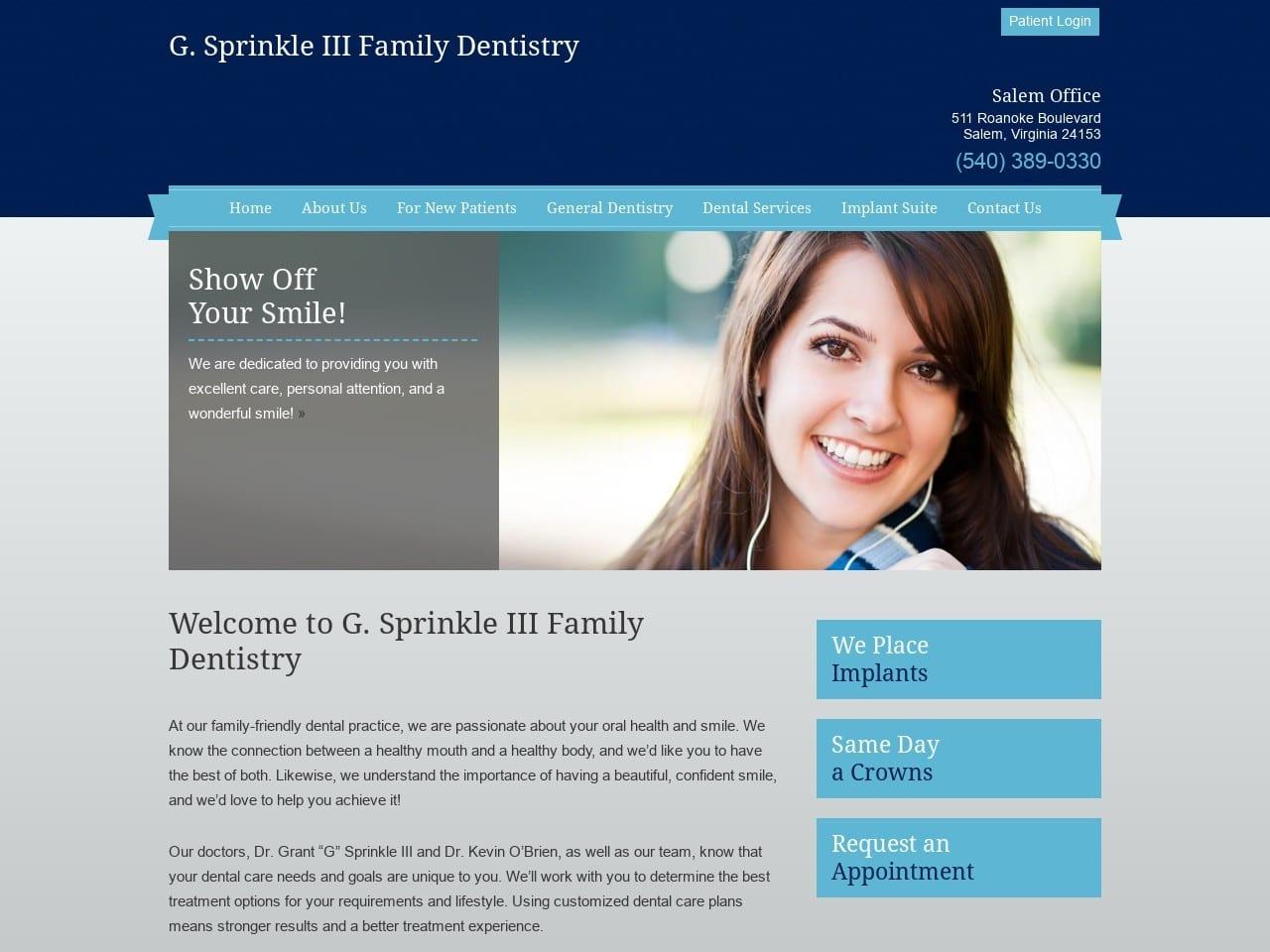 G Sprinkle III Family Dentistry