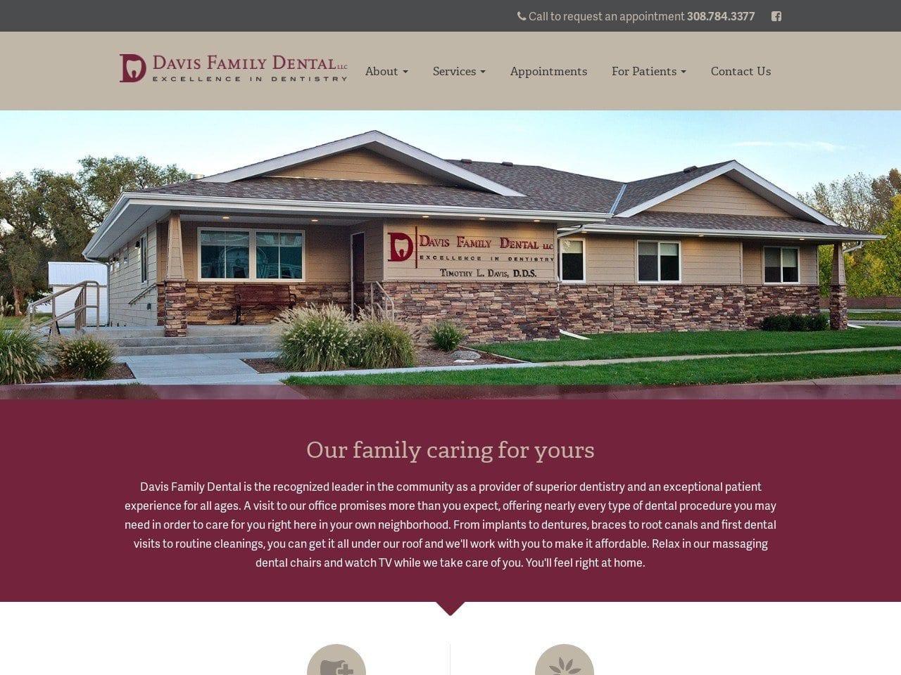 Davis Family Dental, LLC screenshot