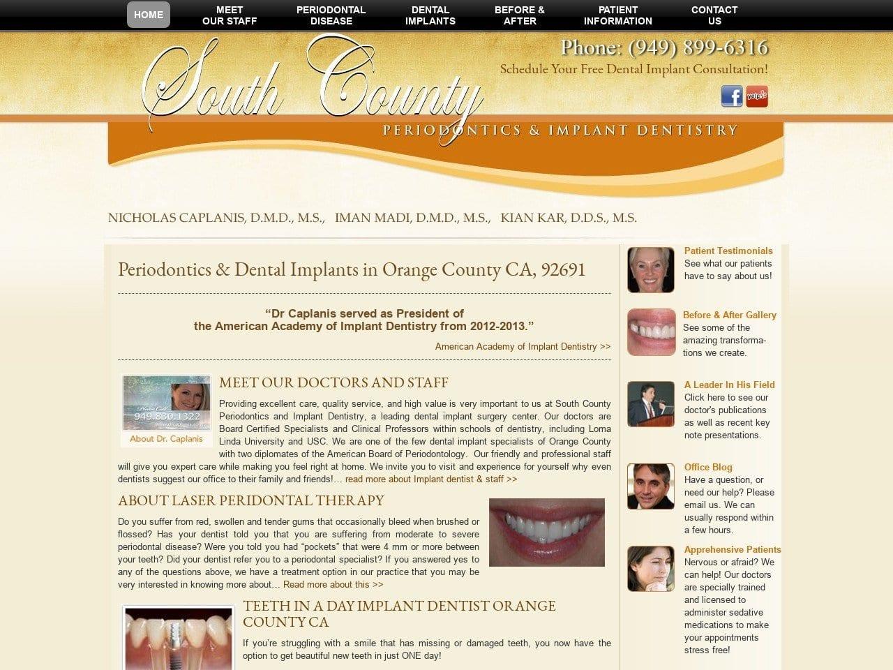 Dr. Nicholas Caplanis DMD screenshot