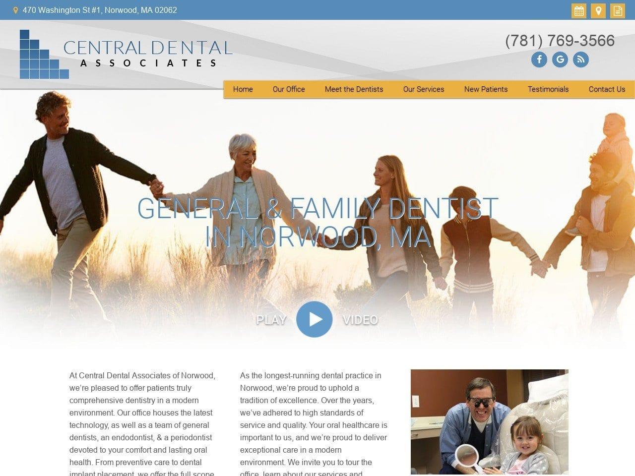 Central Dental Associates Viventi Robert L DDS screenshot