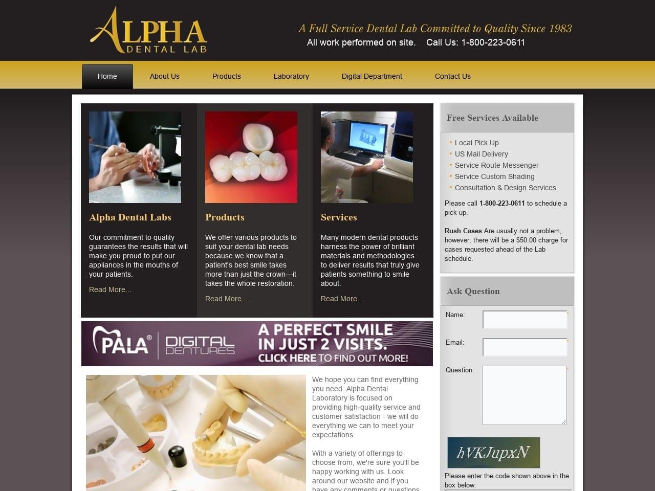 Alpha Dental Laboratories Inc