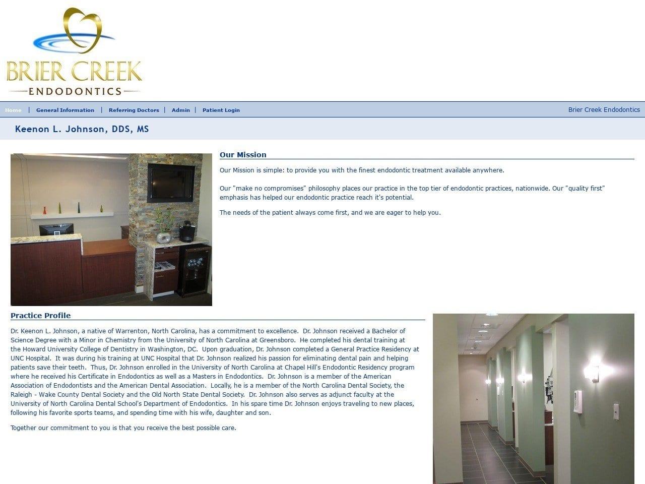 Brier Creek Endodontics screenshot