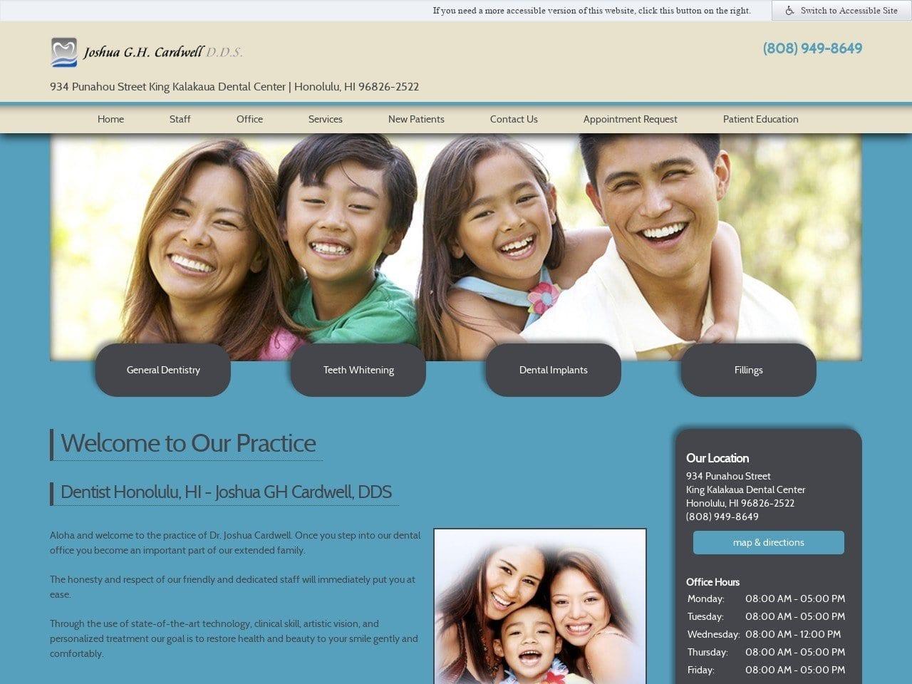 Joshua GH Cardwell, DDS