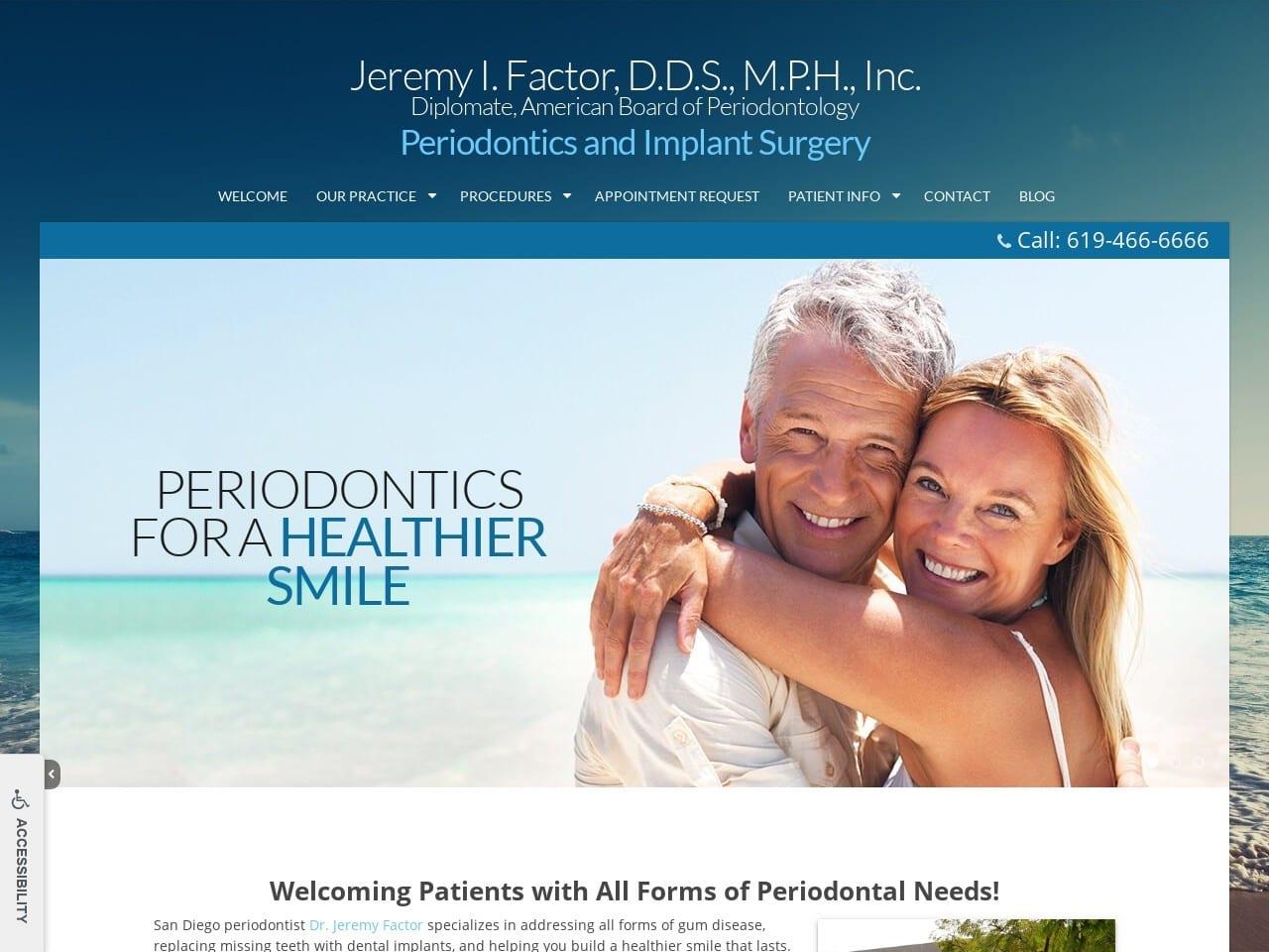 Jeremy Factor DDS Periodontist & Implant Surgery
