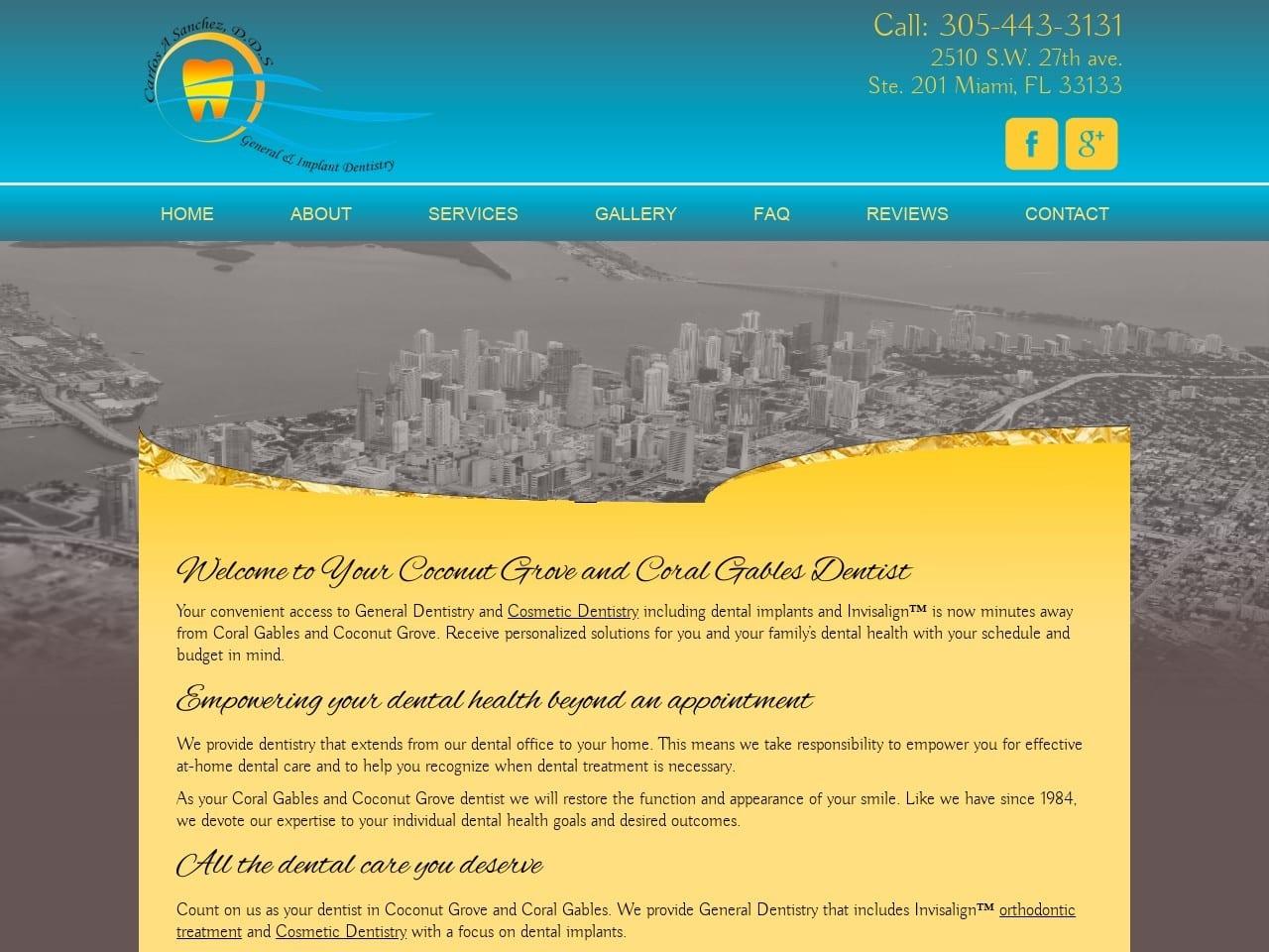 Carlos A. Sanchez DDS PA Sanchez Carlos A. screenshot