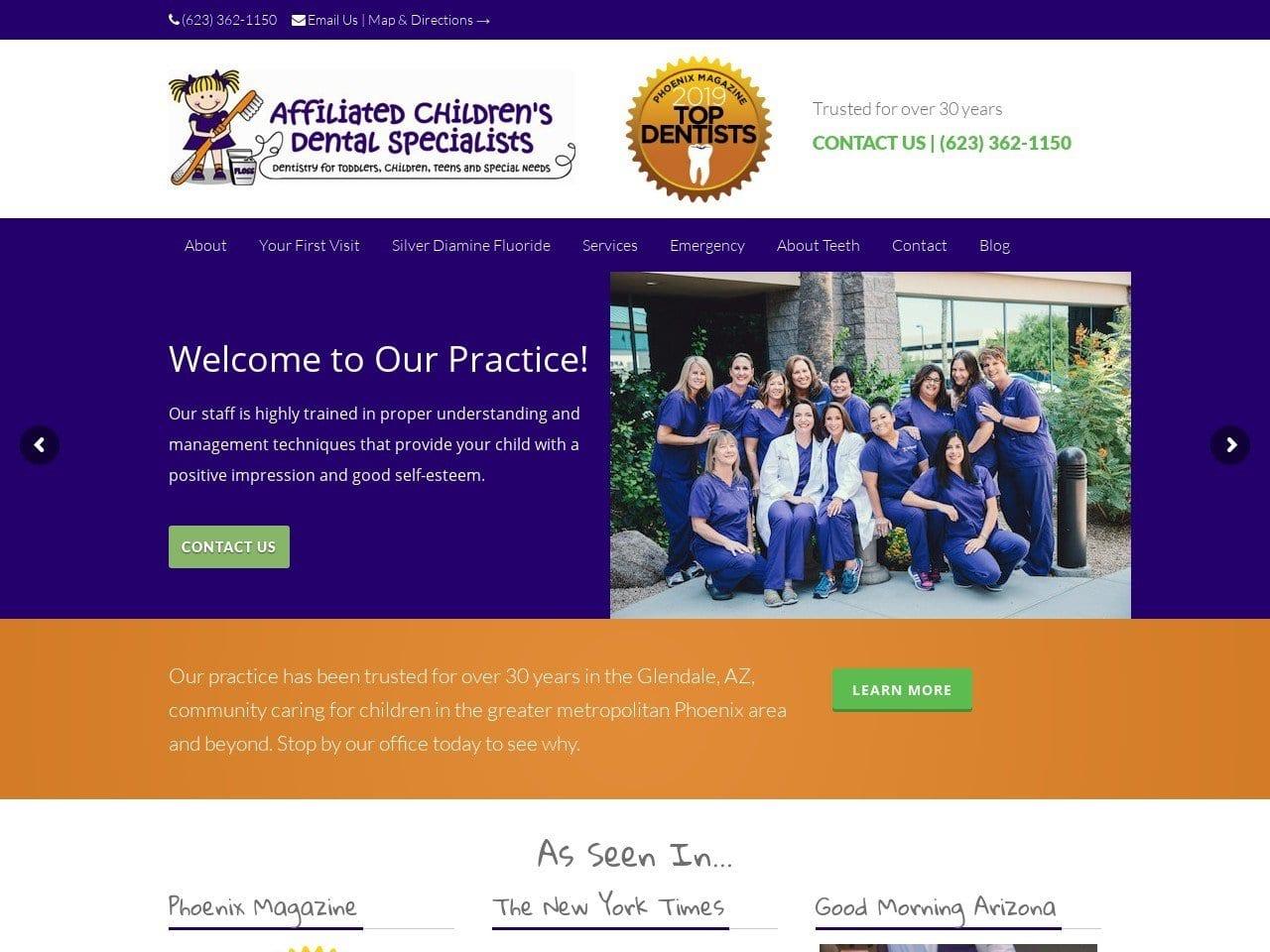 Affiliated Children's Dental Specialists screenshot