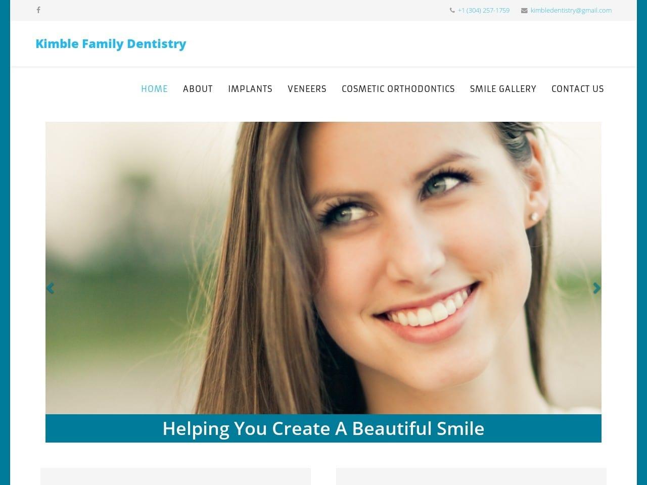 Kimble Family Dentistry Kimble J Stephen DDS screenshot