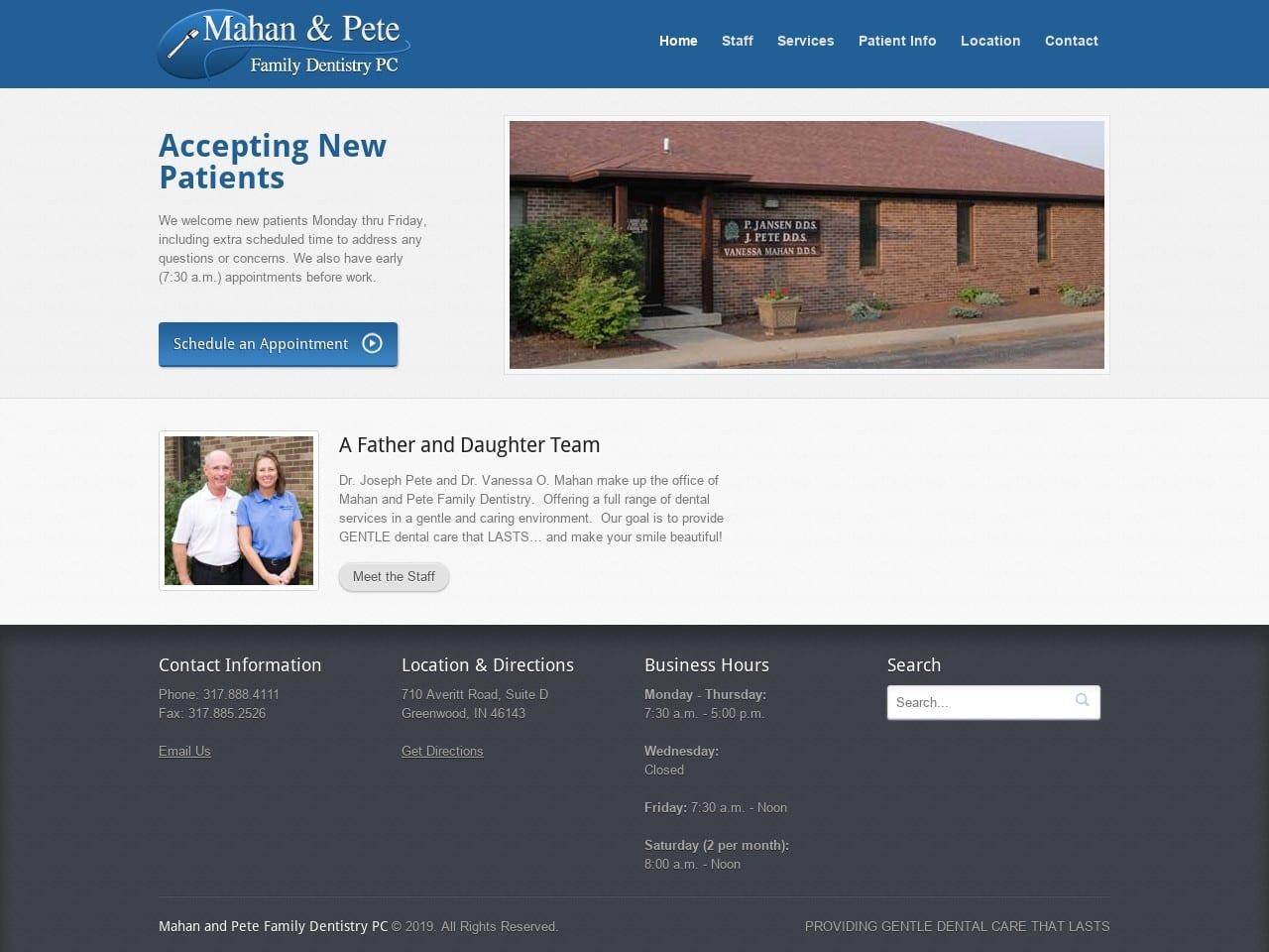Mahan & Pete Family Dentistry PC