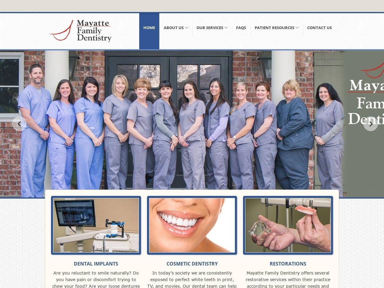 Mayatte Family Dentistry screenshot