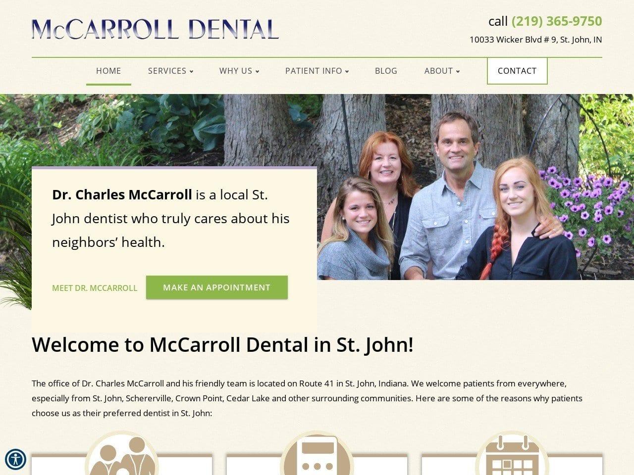 Mc Carroll Dental screenshot