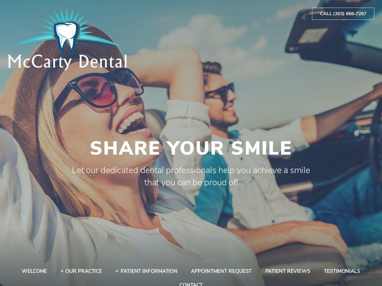 McCarty Dental screenshot