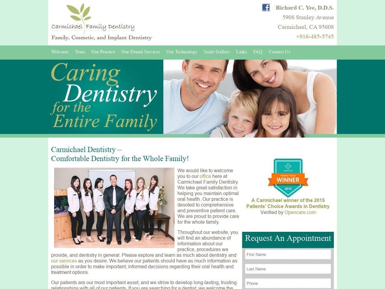 Carmichael Family Dentistry screenshot