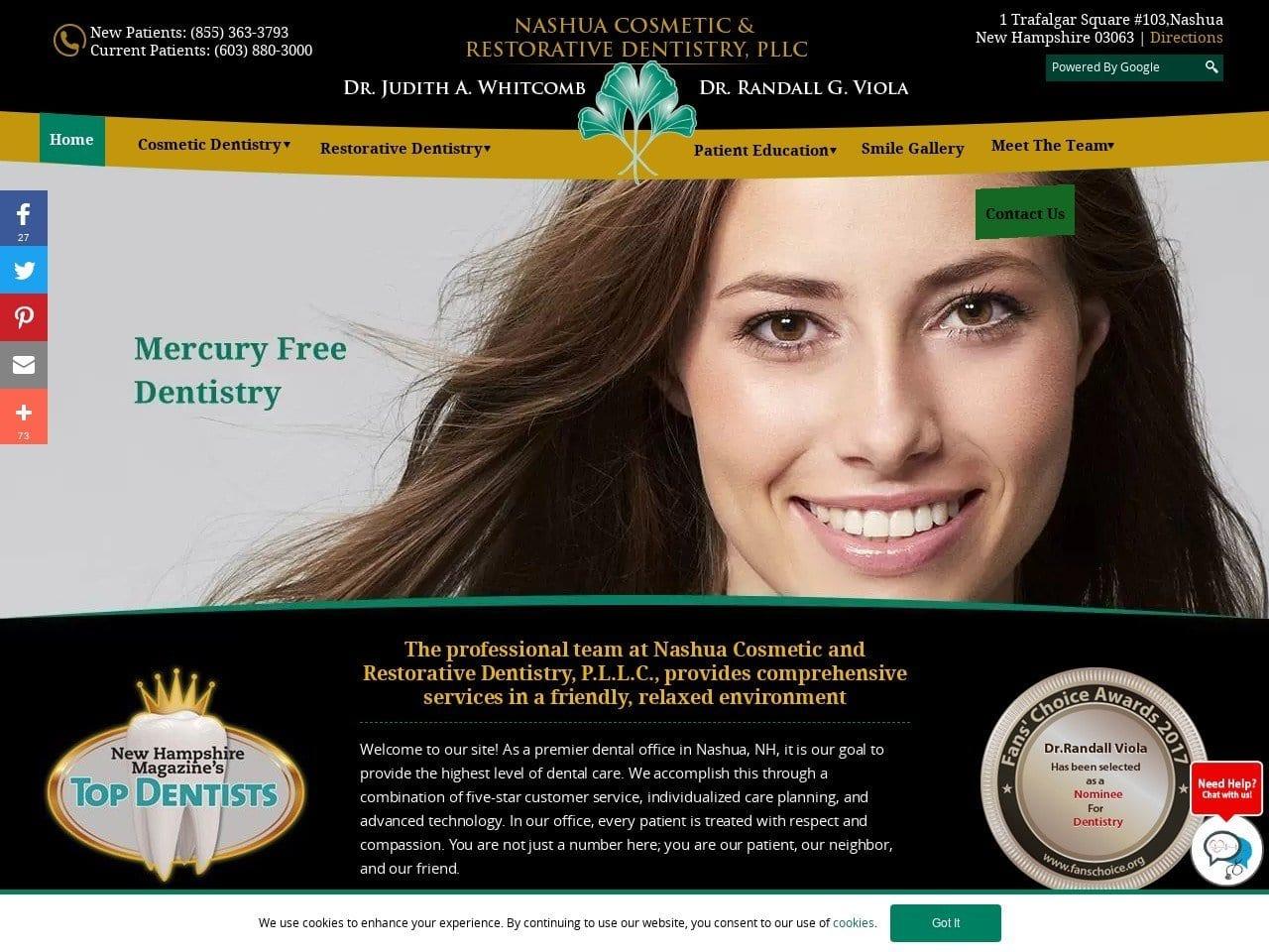 Nashua Cosmetic & Restorative Dentistry, PLLC screenshot