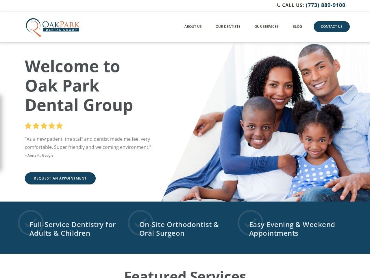 Oak Park Dental Group screenshot