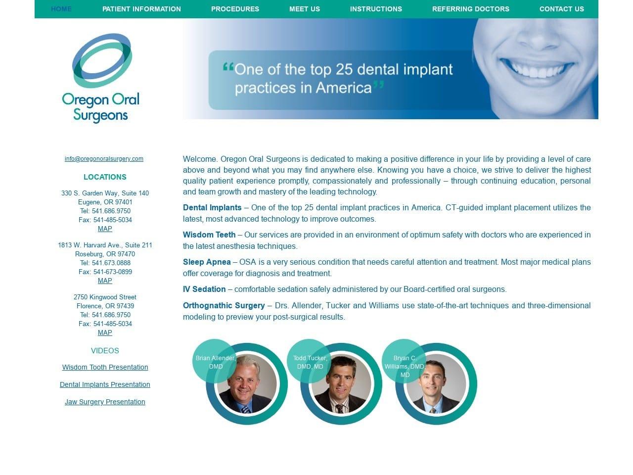 Oregon Oral Surgeons screenshot