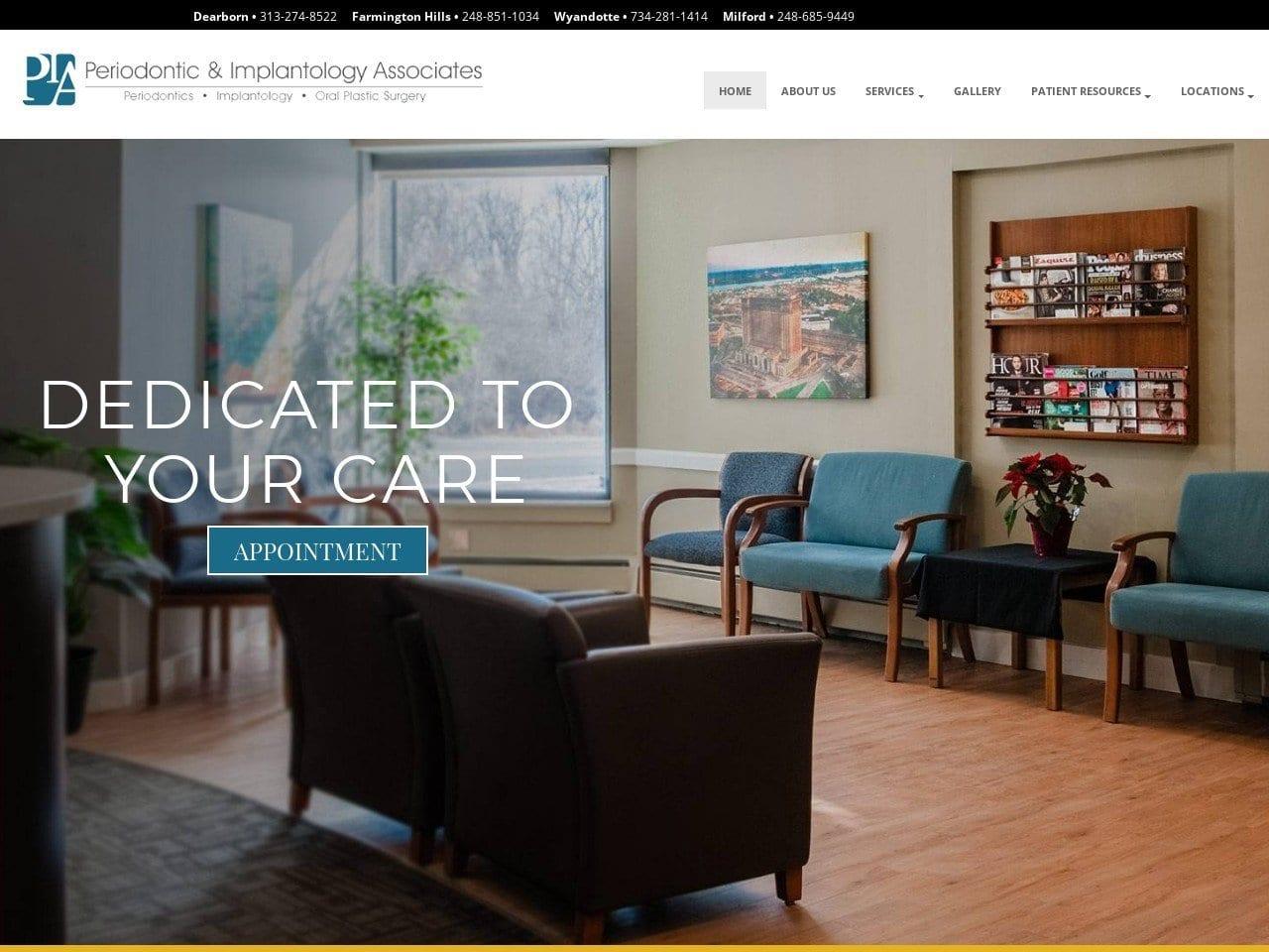 Periodontic & Implantology Associates screenshot