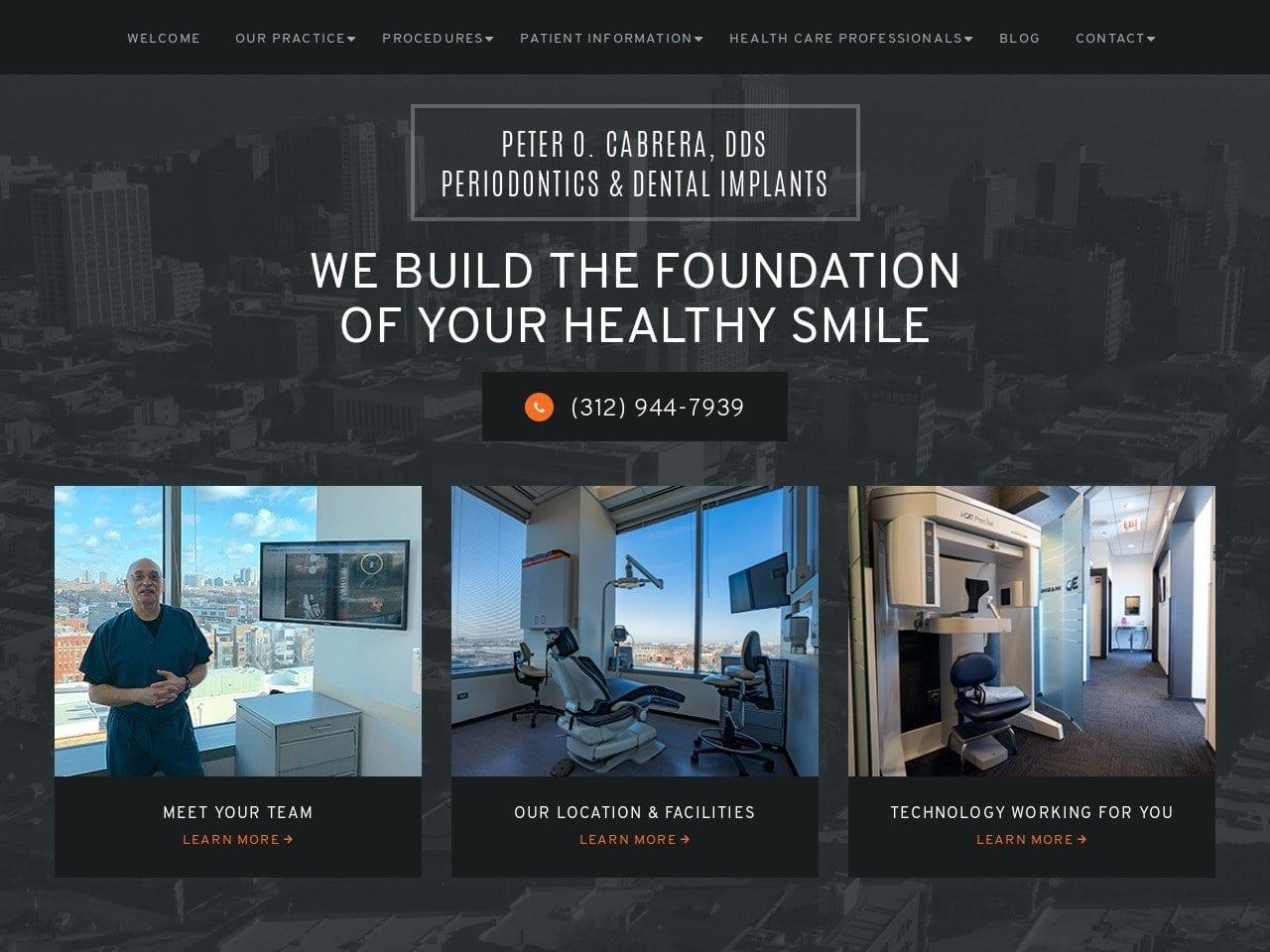 Peter O. Cabrera, DDS Periodontics & Dental Implants screenshot