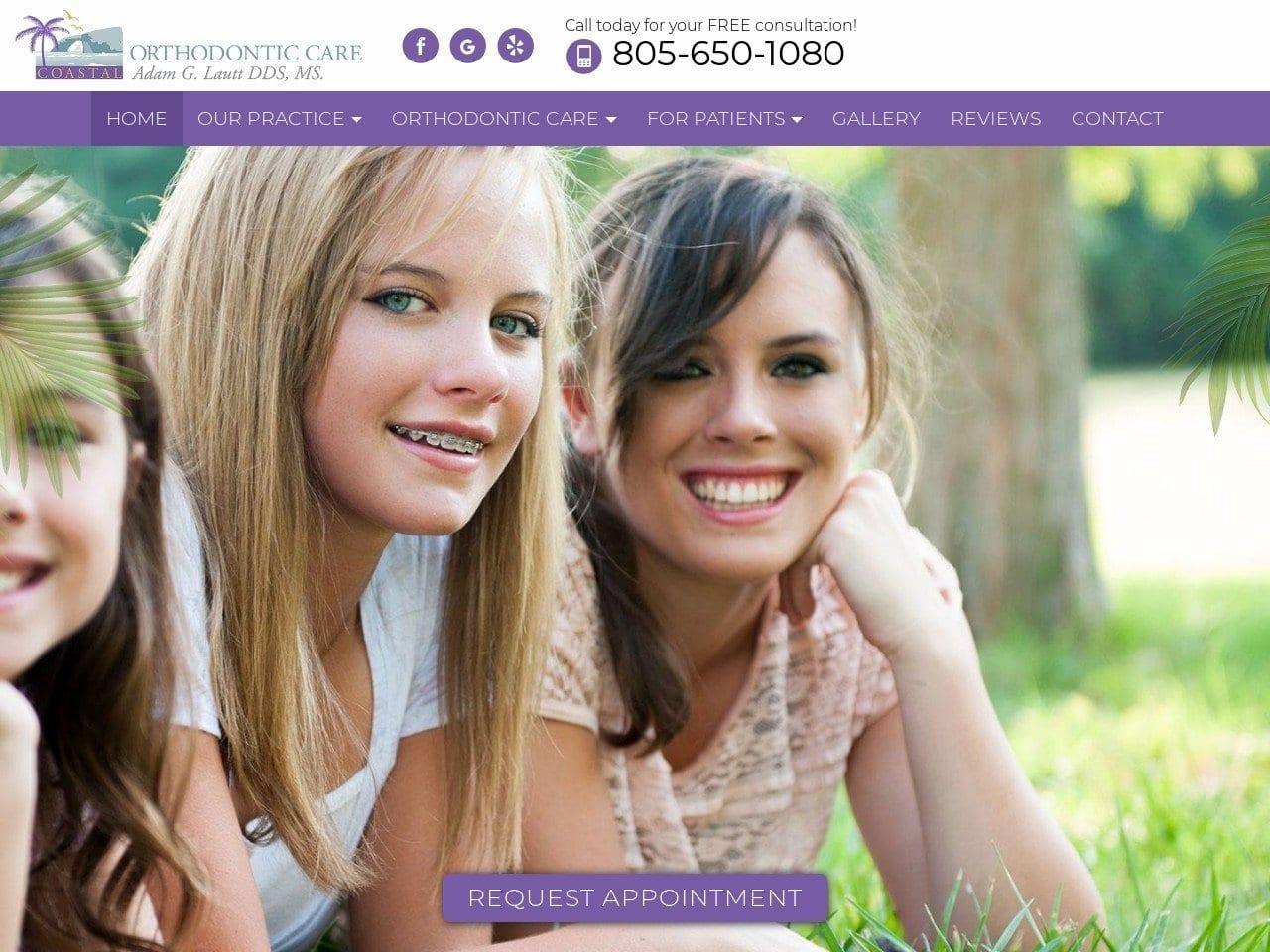 Coastal Orthodontic Care Lautt Adam DDS screenshot