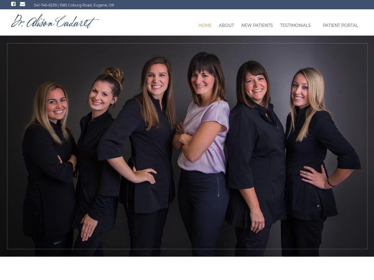 Alison Cadaret DDS screenshot