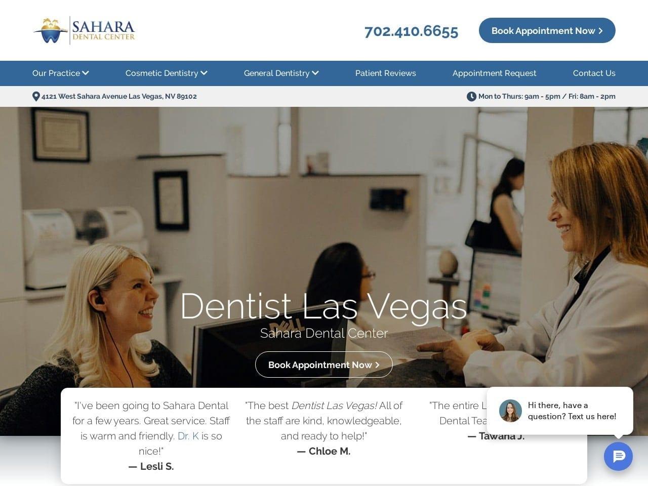 Sahara Dental Las Vegas screenshot