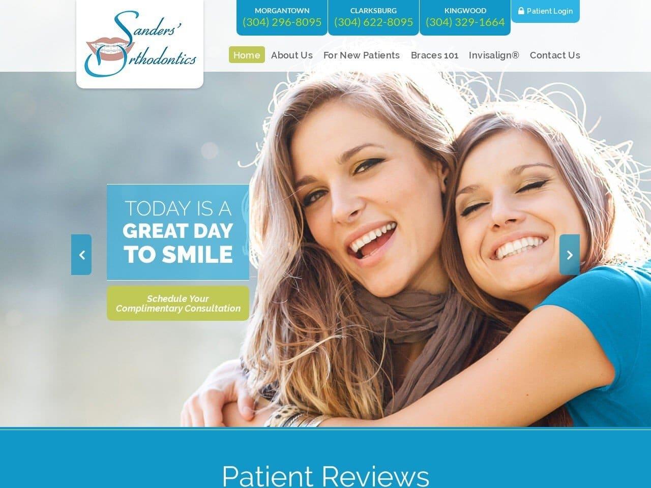 Sanders Orthodontics David A Sanders DDS screenshot