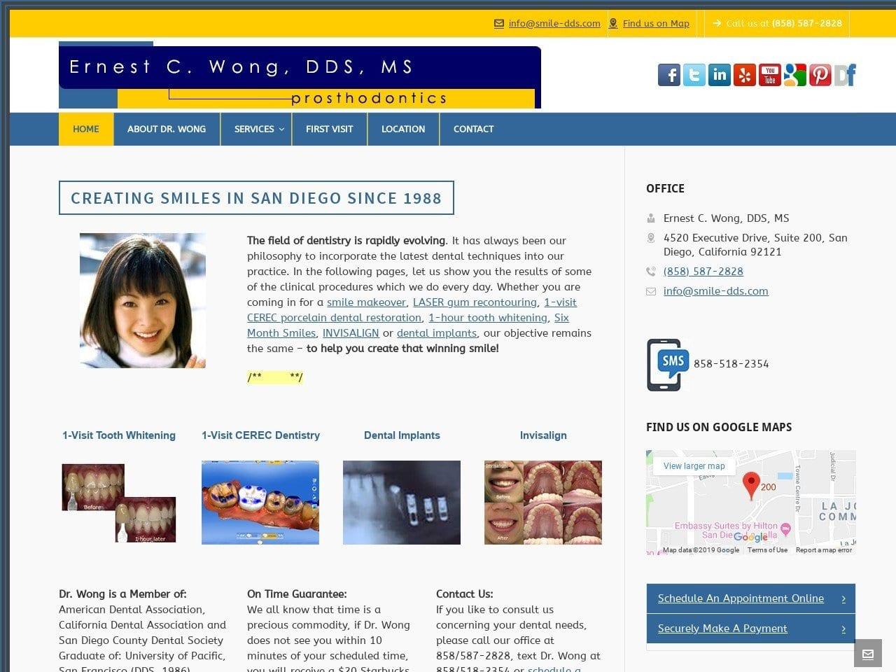 Ernest C. Wong, DDS, MS screenshot