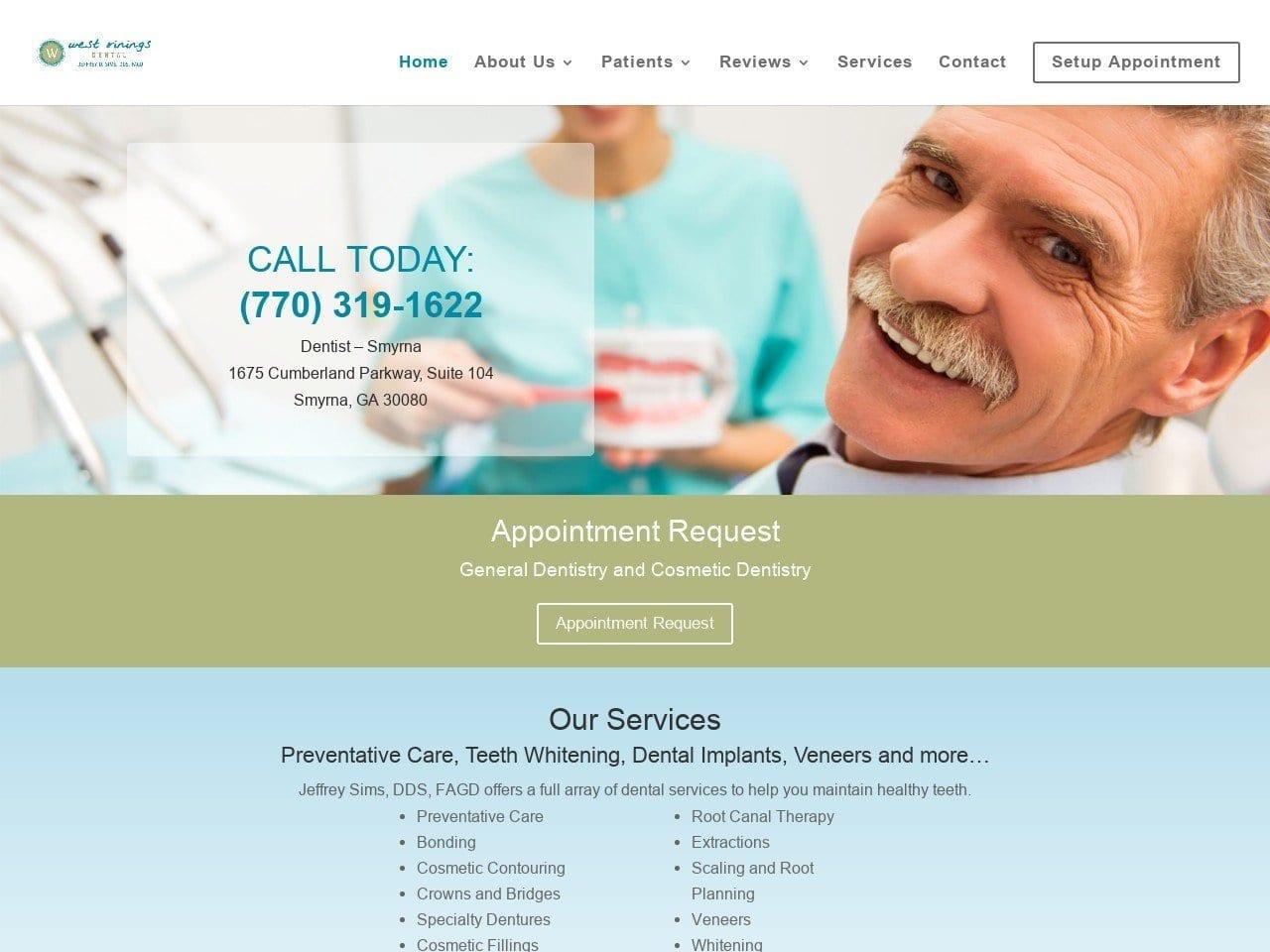 Jeffrey D Sims DDS
