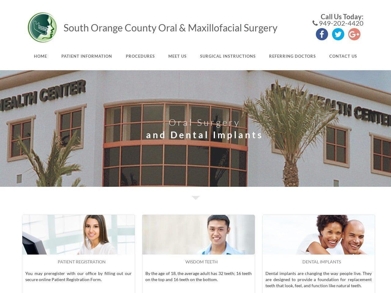 South Orange County Oral & Maxillofacial Surgery screenshot