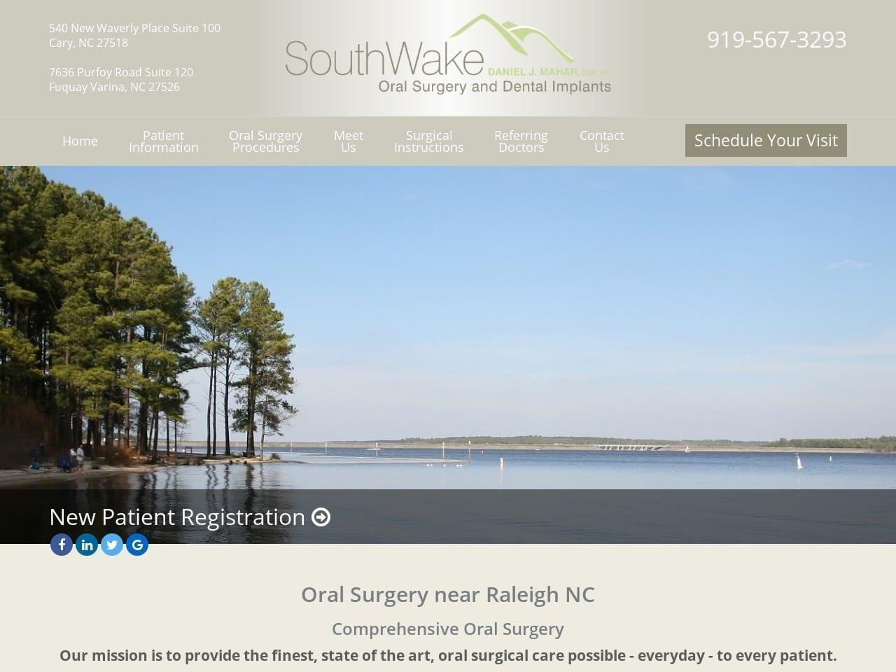 South Wake Oral Surgery & Dental Implants screenshot