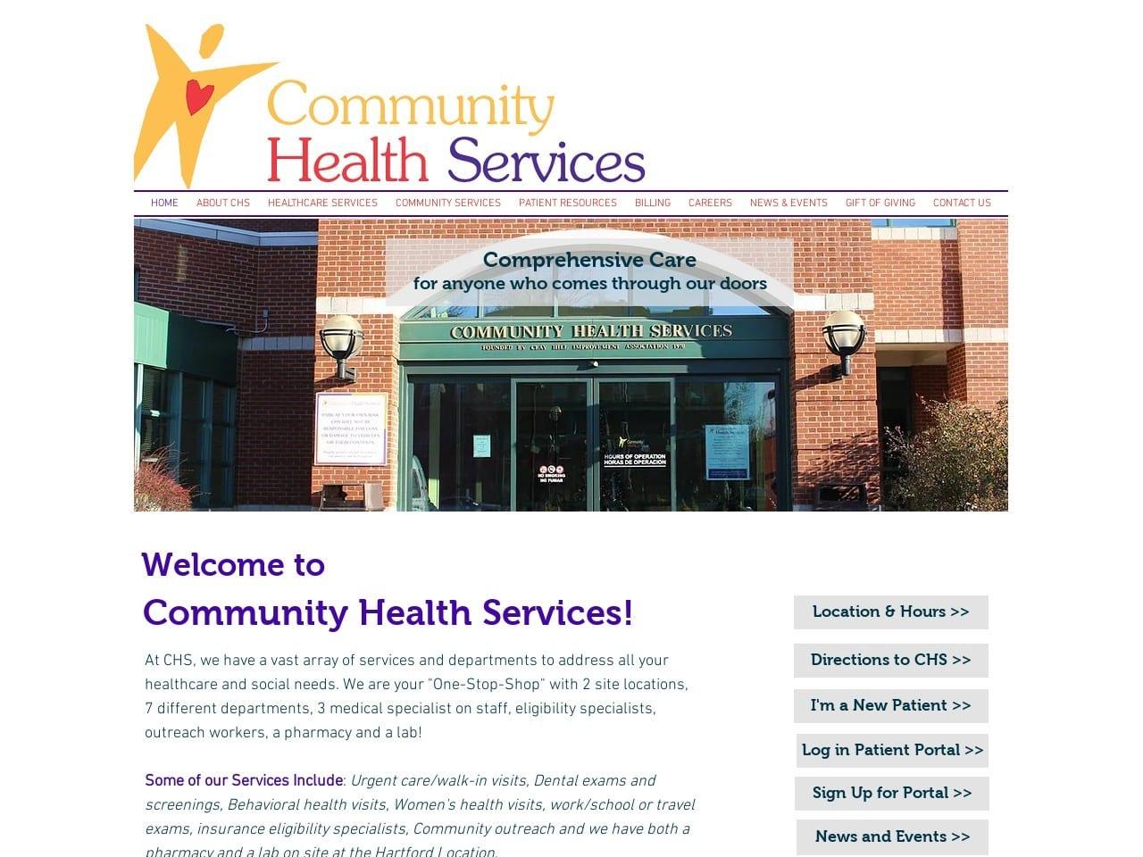 Community Health Services Inc screenshot