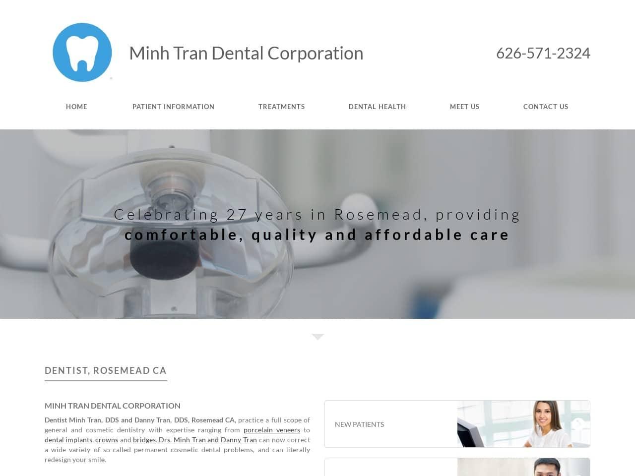 Minh Tran Dental Corporation screenshot