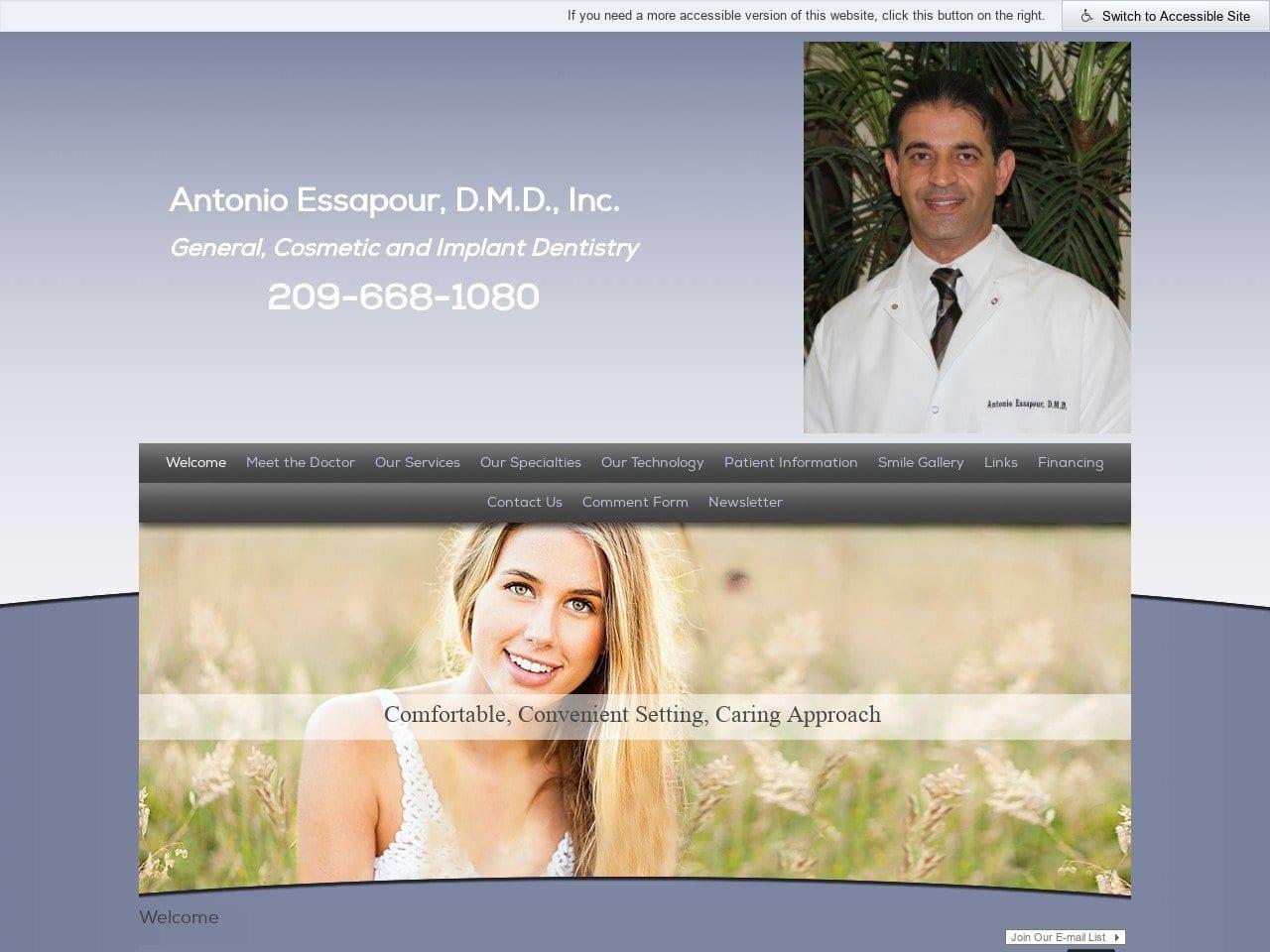 Dr. Antonio Essapour DMD screenshot