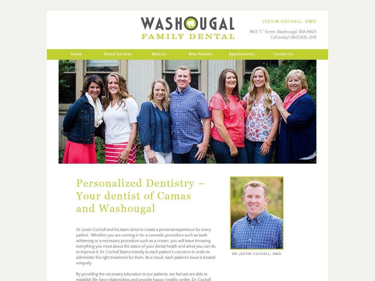 Washougal Family Dental screenshot