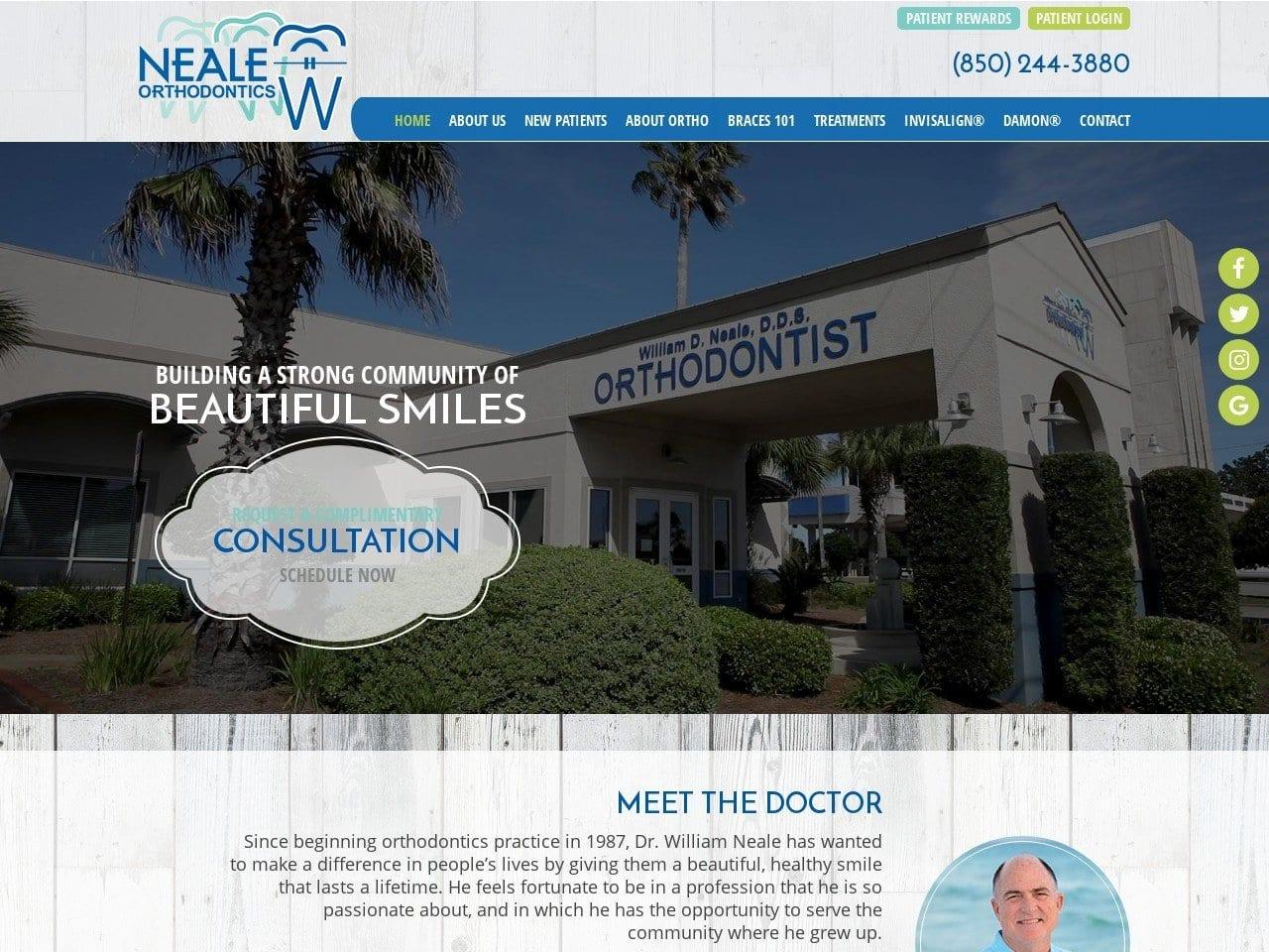 Neale Orthodontics screenshot