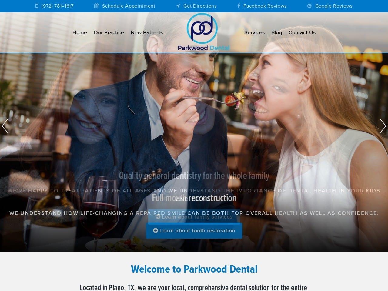 Parkwood Dental screenshot