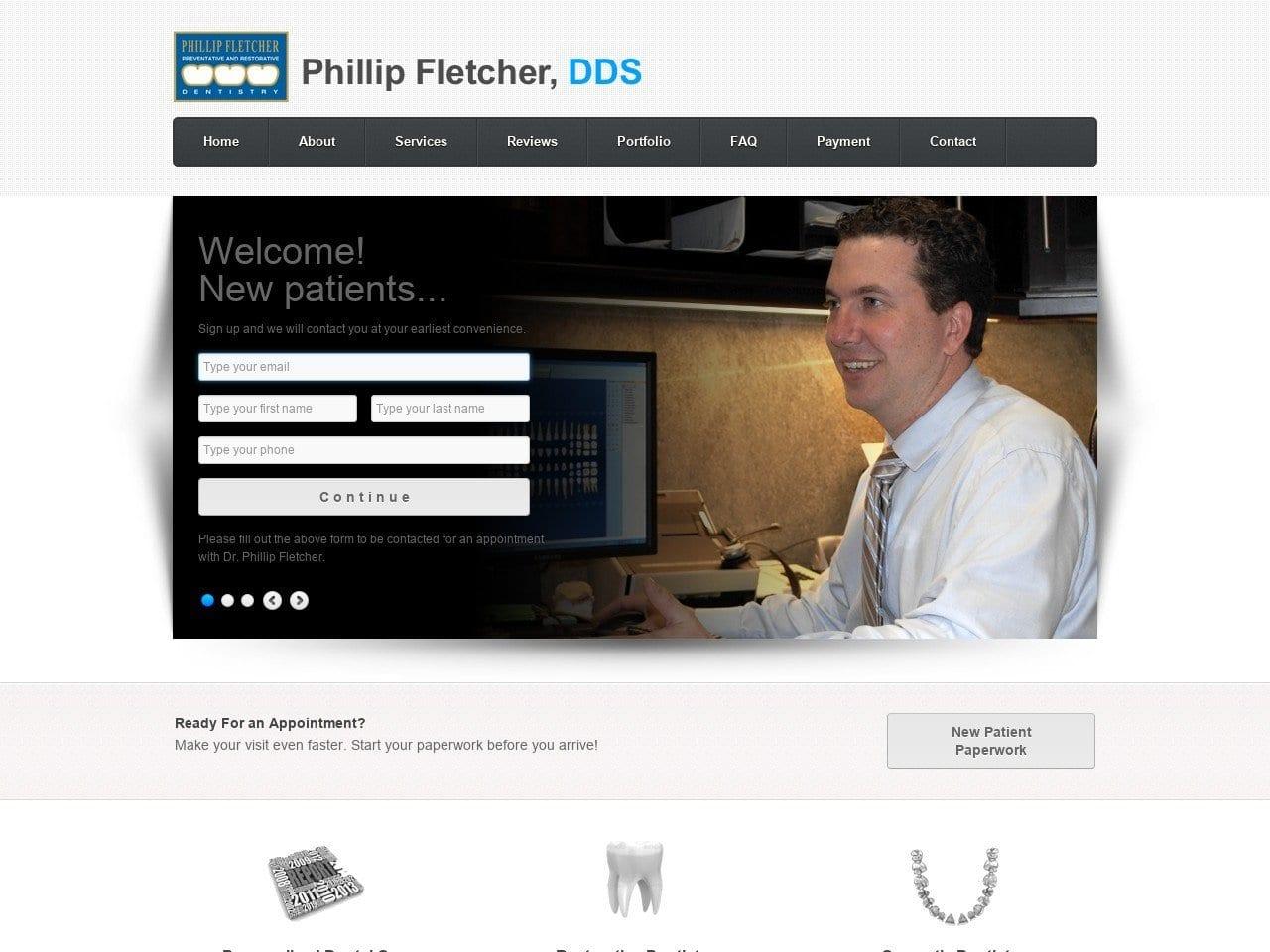 Phillip T. Fletcher DDS screenshot