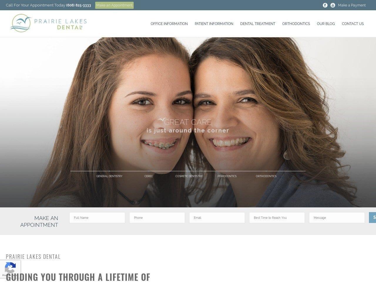Prairie Lakes Dental screenshot