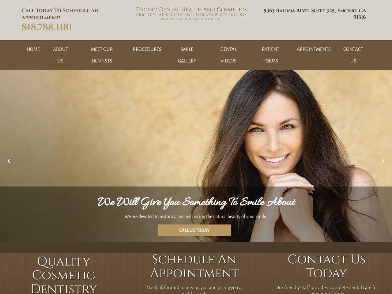 Eric D Shapiro DDS screenshot