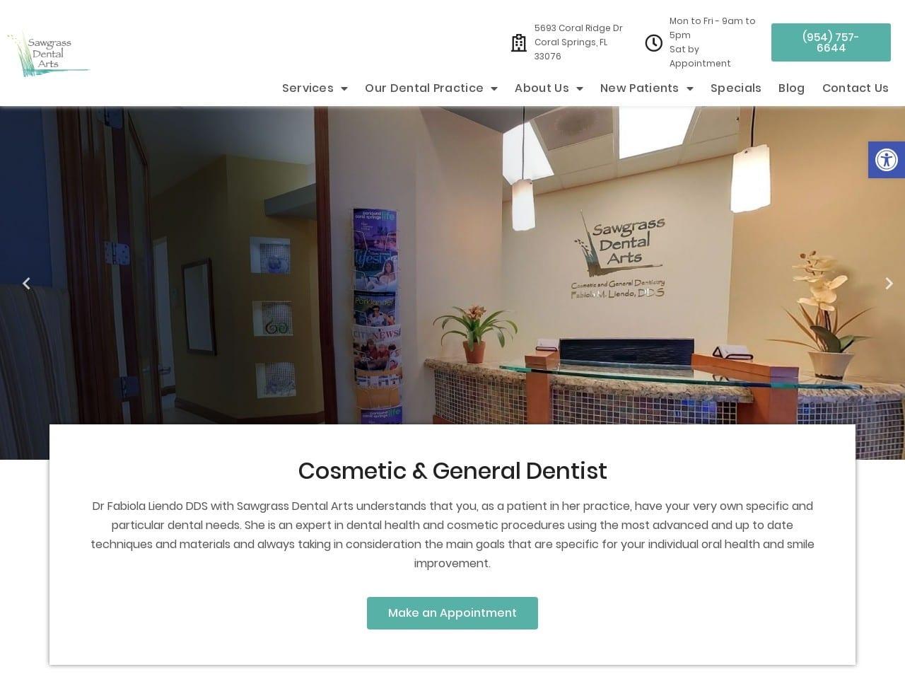 Sawgrass Dental Arts screenshot