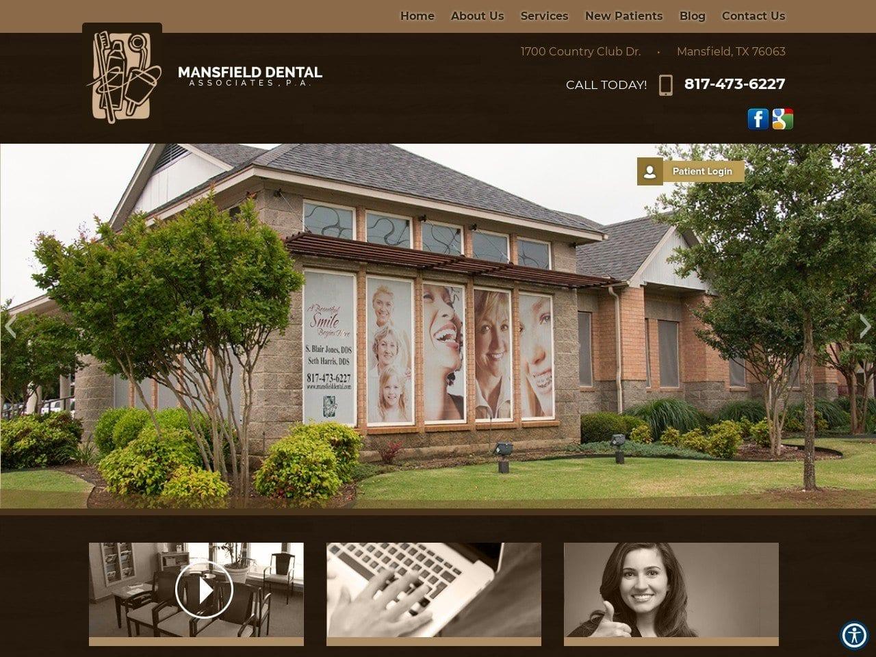 Mansfield Dental screenshot