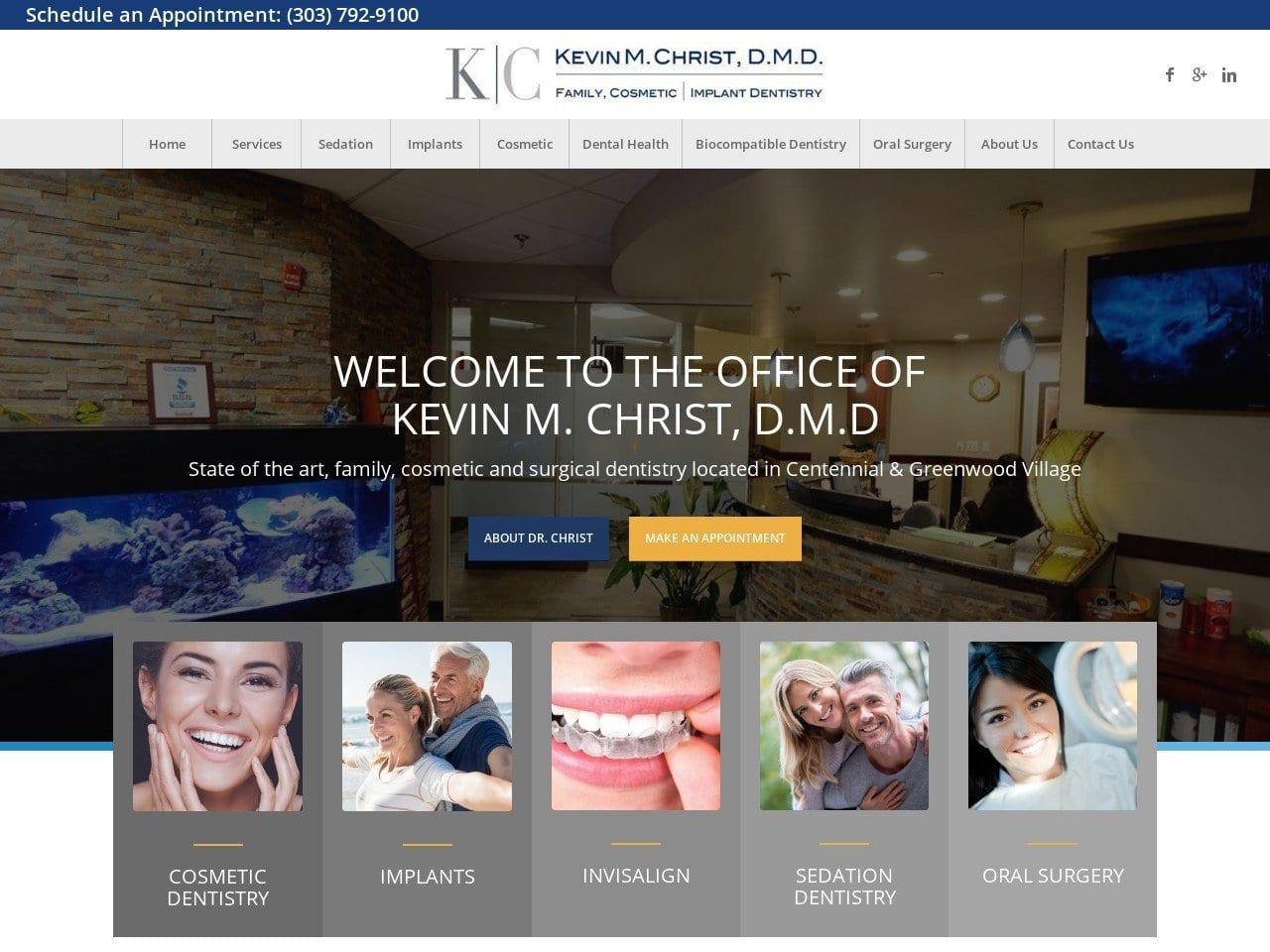 Dr. Kevin M. Christ DMD screenshot