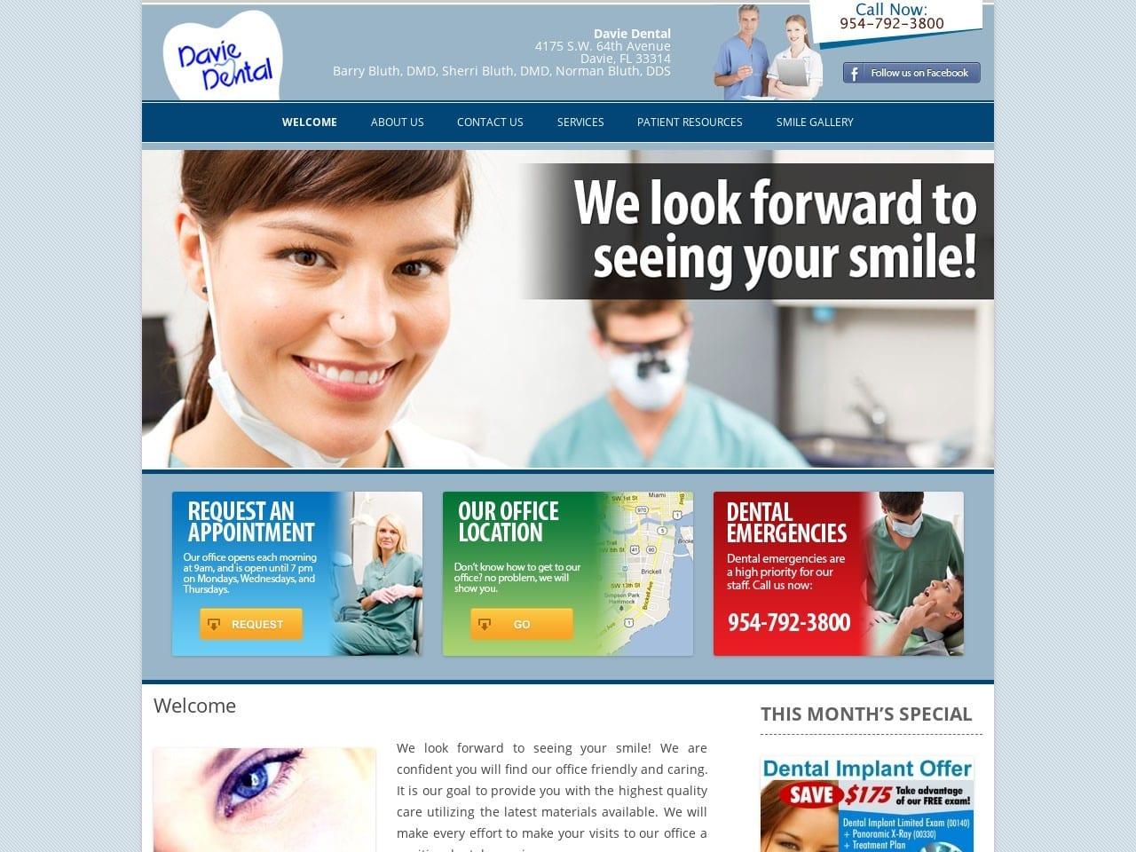 Davie Dental Bluth Sherri J DDS