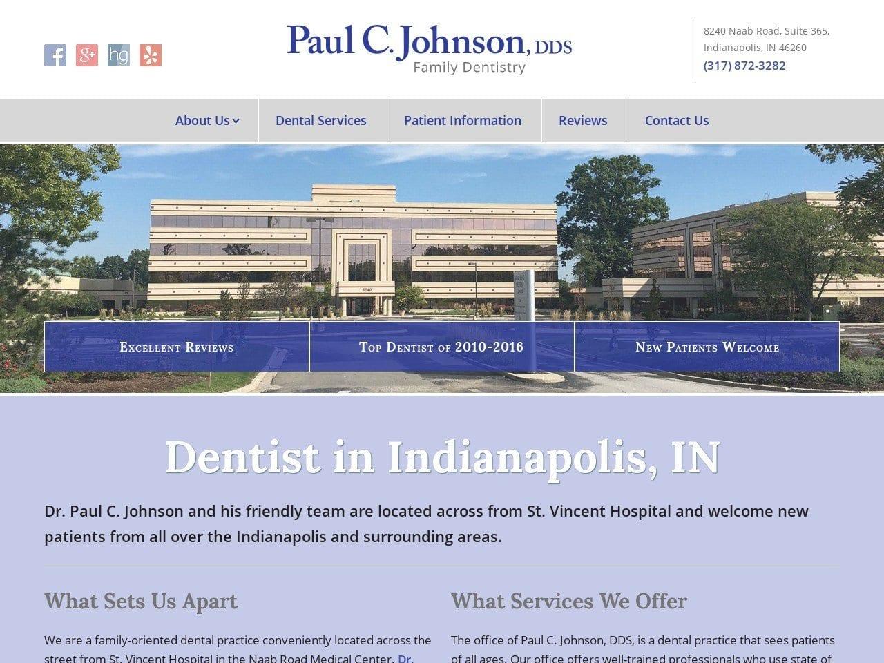 Paul C Johnson DDS screenshot
