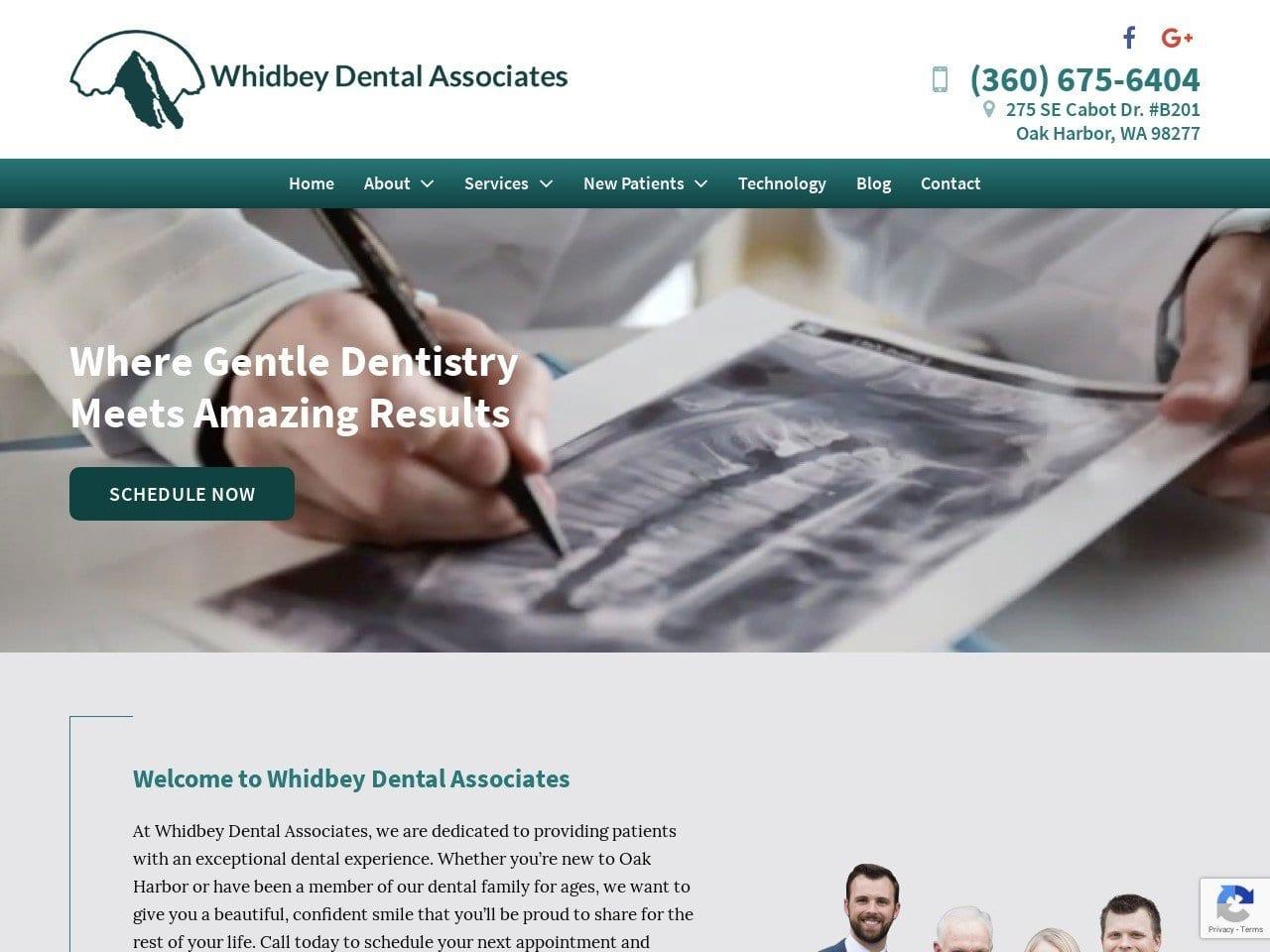 Whidbey Dental Associates screenshot