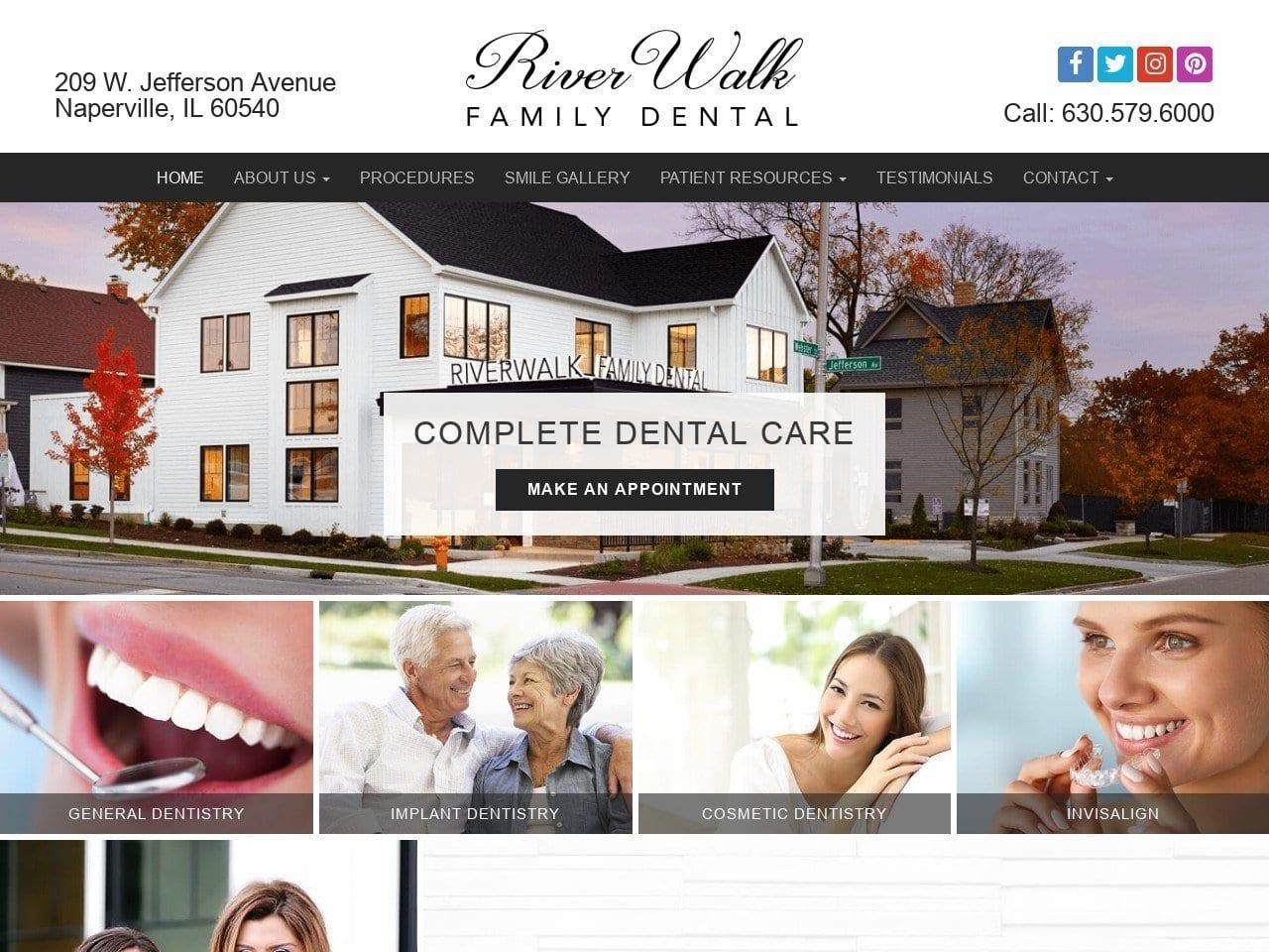 RiverWalk Family Dental screenshot