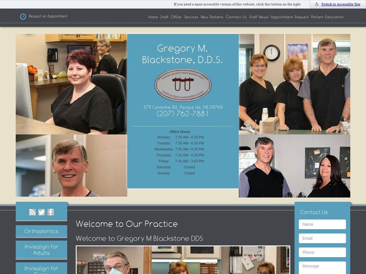 Gregory M. Blackstone DDS